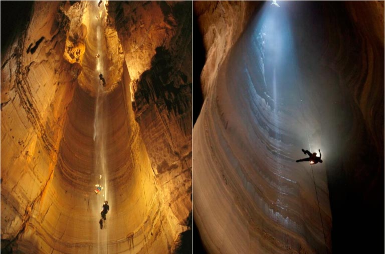 Пещера-Крубера-Воронья-–-глубочайшая-пещера-мира-расположенная-в-горном-массиве-Арабика-в-Абхазии